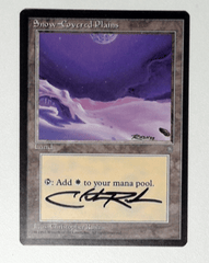 V1158: Snow-Covered Plains: LP: Ice Age: Signed/Autographed: Christopher Rush: Black